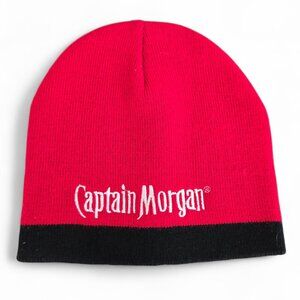 Captain Morgan Beanie Hat Unisex Embroidered Logo Rum Party Winter Outdoor OS